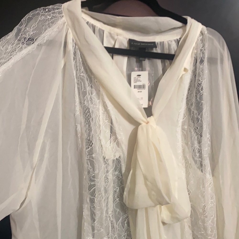 Sheer lace blouse